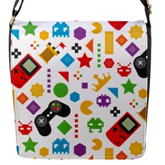 Gamer Flap Closure Messenger Bag (s) by designsbymallika