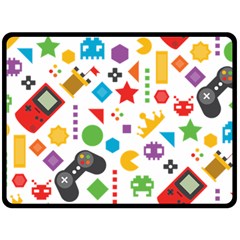 Gamer Double Sided Fleece Blanket (large)  by designsbymallika