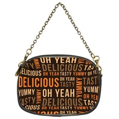 When Food Is Love Chain Purse (one Side) by designsbymallika