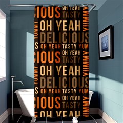 When Food Is Love Shower Curtain 36  X 72  (stall)  by designsbymallika