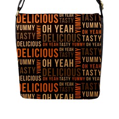 When Food Is Love Flap Closure Messenger Bag (l) by designsbymallika