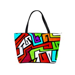 Graffitti Pattern Classic Shoulder Handbag by designsbymallika