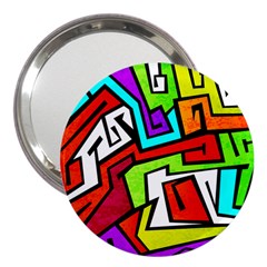 Graffitti Pattern 3  Handbag Mirrors by designsbymallika