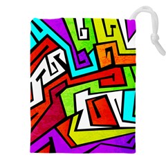 Graffitti Pattern Drawstring Pouch (4xl)