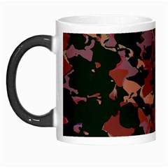 Red Dark Camo Abstract Print Morph Mugs