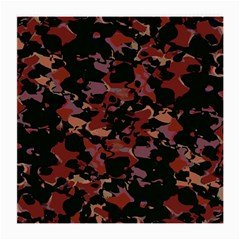 Red Dark Camo Abstract Print Medium Glasses Cloth (2 Sides) by dflcprintsclothing