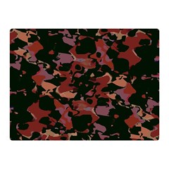 Red Dark Camo Abstract Print Double Sided Flano Blanket (mini)  by dflcprintsclothing