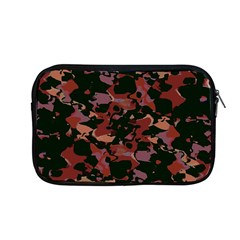 Red Dark Camo Abstract Print Apple Macbook Pro 13  Zipper Case by dflcprintsclothing