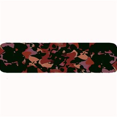 Red Dark Camo Abstract Print Large Bar Mats