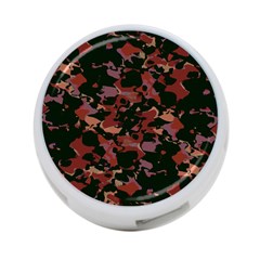 Red Dark Camo Abstract Print 4-port Usb Hub (two Sides)