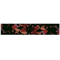 Red Dark Camo Abstract Print Large Flano Scarf  by dflcprintsclothing