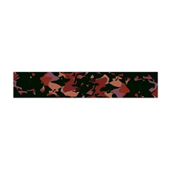 Red Dark Camo Abstract Print Flano Scarf (mini) by dflcprintsclothing