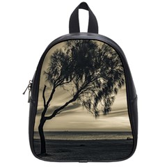 Coast Sunset Scene, Montevideo, Uruguay School Bag (small) by dflcprintsclothing