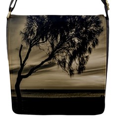 Coast Sunset Scene, Montevideo, Uruguay Flap Closure Messenger Bag (s) by dflcprintsclothing