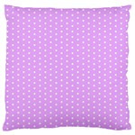 White Polka Dot Pastel Purple Background, pink color vintage dotted pattern Standard Flano Cushion Case (Two Sides) Front