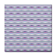 Pastel Lines, Bars Pattern, Pink, Light Blue, Purple Colors Tile Coaster by Casemiro