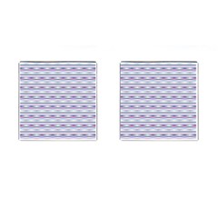 Pastel Lines, Bars Pattern, Pink, Light Blue, Purple Colors Cufflinks (square) by Casemiro