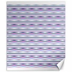 Pastel Lines, Bars Pattern, Pink, Light Blue, Purple Colors Canvas 8  X 10  by Casemiro