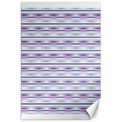 Pastel Lines, Bars Pattern, Pink, Light Blue, Purple Colors Canvas 20  X 30 