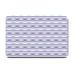 Pastel Lines, Bars Pattern, Pink, Light Blue, Purple Colors Small Doormat  by Casemiro