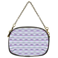 Pastel Lines, Bars Pattern, Pink, Light Blue, Purple Colors Chain Purse (two Sides) by Casemiro