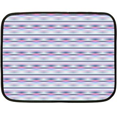 Pastel Lines, Bars Pattern, Pink, Light Blue, Purple Colors Fleece Blanket (mini) by Casemiro