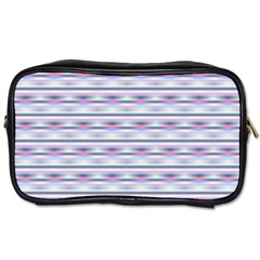 Pastel Lines, Bars Pattern, Pink, Light Blue, Purple Colors Toiletries Bag (one Side) by Casemiro