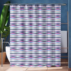 Pastel Lines, Bars Pattern, Pink, Light Blue, Purple Colors Shower Curtain 60  X 72  (medium)  by Casemiro