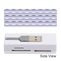 Pastel Lines, Bars Pattern, Pink, Light Blue, Purple Colors Memory Card Reader (stick) by Casemiro