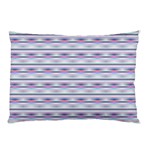 Pastel lines, bars pattern, pink, light blue, purple colors Pillow Case (Two Sides) Front