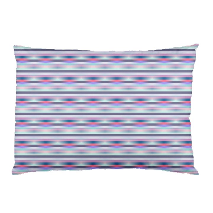 Pastel lines, bars pattern, pink, light blue, purple colors Pillow Case (Two Sides)