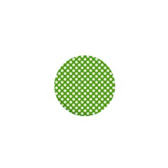 Pastel Green Lemon, White Polka Dots Pattern, Classic, Retro Style 1  Mini Buttons by Casemiro