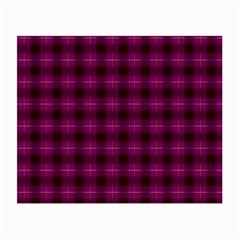 Dark Purple, Violet Tartan, Buffalo Plaid Like Pattern Small Glasses Cloth by Casemiro