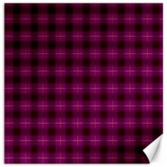 Dark Purple, Violet Tartan, Buffalo Plaid Like Pattern Canvas 20  X 20  by Casemiro