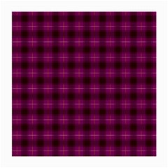 Dark Purple, Violet Tartan, Buffalo Plaid Like Pattern Medium Glasses Cloth by Casemiro