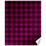 Dark purple, violet tartan, buffalo plaid like pattern Canvas 11  x 14  10.95 x13.48  Canvas - 1