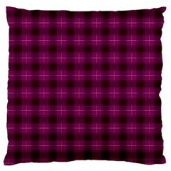 Dark Purple, Violet Tartan, Buffalo Plaid Like Pattern Standard Flano Cushion Case (two Sides) by Casemiro