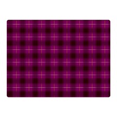 Dark Purple, Violet Tartan, Buffalo Plaid Like Pattern Double Sided Flano Blanket (mini)  by Casemiro