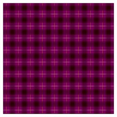 Dark Purple, Violet Tartan, Buffalo Plaid Like Pattern Long Sheer Chiffon Scarf  by Casemiro