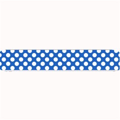 Pastel Blue, White Polka Dots Pattern, Retro, Classic Dotted Theme Small Bar Mats by Casemiro