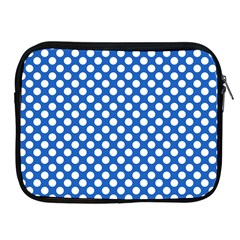 Pastel Blue, White Polka Dots Pattern, Retro, Classic Dotted Theme Apple Ipad 2/3/4 Zipper Cases by Casemiro