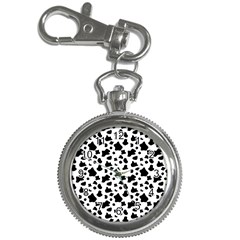 Black And White Cow Spots Pattern, Animal Fur Print, Vector Key Chain Watches by Casemiro