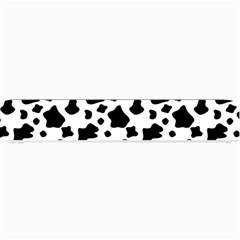 Black And White Cow Spots Pattern, Animal Fur Print, Vector Small Bar Mats by Casemiro