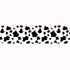 Black And White Cow Spots Pattern, Animal Fur Print, Vector Large Bar Mats by Casemiro