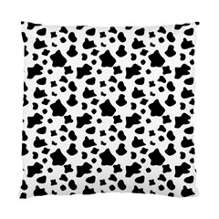 Black And White Cow Spots Pattern, Animal Fur Print, Vector Standard Cushion Case (one Side) by Casemiro