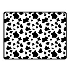 Black And White Cow Spots Pattern, Animal Fur Print, Vector Fleece Blanket (small) by Casemiro