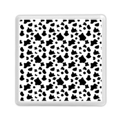 Black And White Cow Spots Pattern, Animal Fur Print, Vector Memory Card Reader (square) by Casemiro