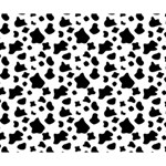 Black and white cow spots pattern, animal fur print, vector Deluxe Canvas 14  x 11  (Stretched) 14  x 11  x 1.5  Stretched Canvas