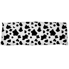 Black And White Cow Spots Pattern, Animal Fur Print, Vector Body Pillow Case (dakimakura) by Casemiro