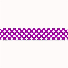 White And Purple, Polka Dots, Retro, Vintage Dotted Pattern Small Bar Mats by Casemiro